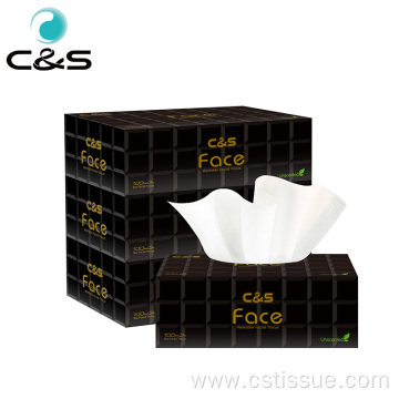 100% Virgin Wood Pulp Soft Box Facial Tissue